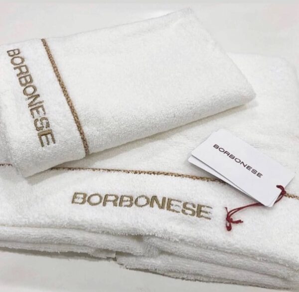 Coppia di asciugamani "Fine op" Borbonese