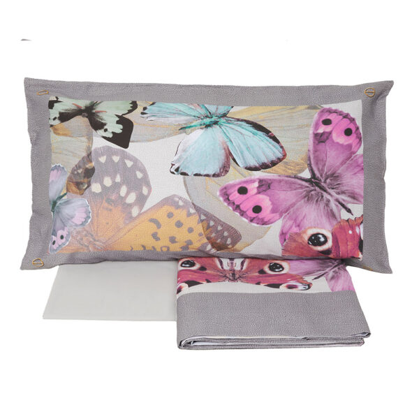 Completo lenzuola matrimoniale "Butterfly" Borbonese - immagine 3