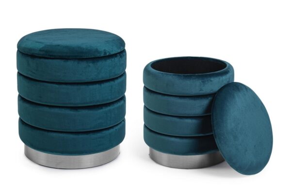 Set 2 pouf contenitore "Darina" Bz - immagine 11