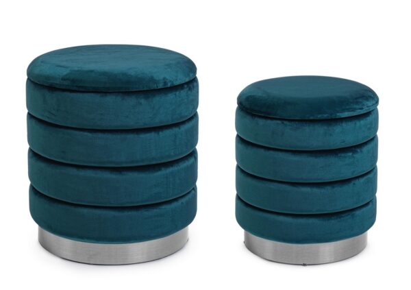 Set 2 pouf contenitore "Darina" Bz - immagine 12