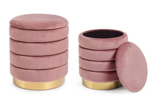Set 2 pouf contenitore "Darina" Bz - immagine 7