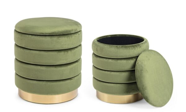 Set 2 pouf contenitore "Darina" Bz - immagine 10