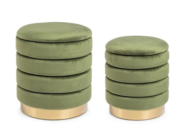Set 2 pouf contenitore "Darina" Bz - immagine 9
