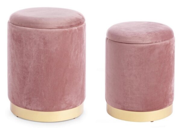 Set 2 pouf contenitore "Polina" Bz - immagine 7