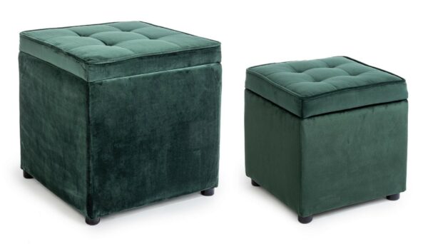 Set 2 Pouf "Bellville" Bz - immagine 5