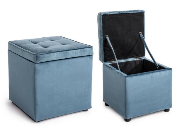 Set 2 Pouf "Bellville" Bz - immagine 14