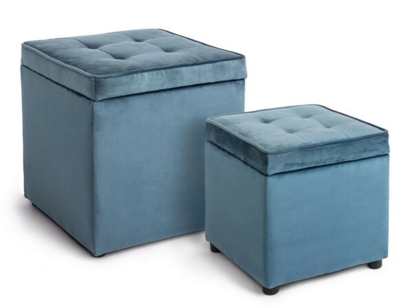 Set 2 Pouf "Bellville" Bz - immagine 7