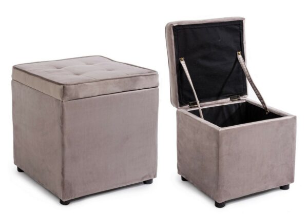 Set 2 Pouf "Bellville" Bz - immagine 16