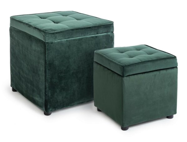 Set 2 Pouf "Bellville" Bz - immagine 9