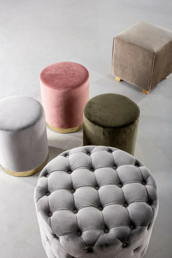 Pouf in velluto"Lorella" Bz - immagine 8