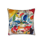 Cuscino arredo "Improvvisazione di Kandinsky" Tessitura Randi