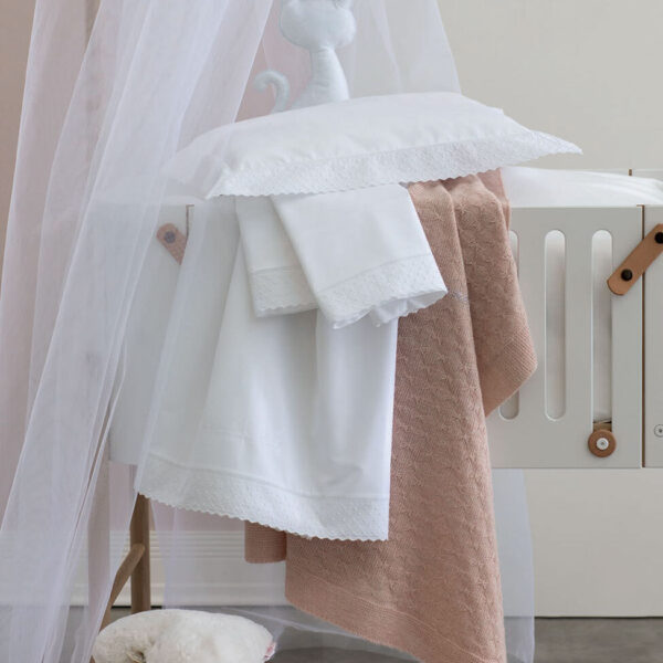 Completo lenzuola culla "Bon Ton" Blumarine Baby