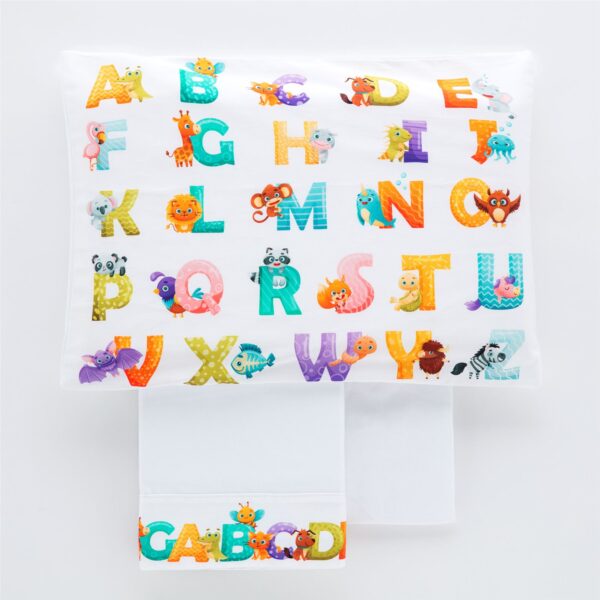 Completo lenzuola lettino "Alfabeto" Carillo Home