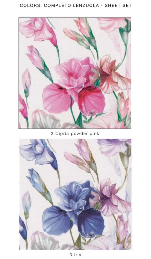 Completo lenzuola matrimoniale "Iris" Blumarine - immagine 3
