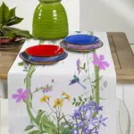 Runner “Fiori di campo” Tessitura Randi
