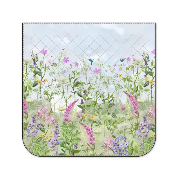 Trapuntina 100 gr matrimoniale "Fiori di campo" Tessitura Randi - immagine 4