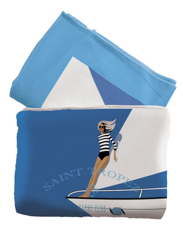 Telo mare in microfibra con pochette "Top model" Svad Dondi - immagine 2