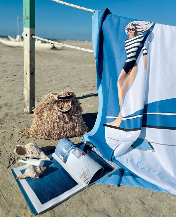 Telo mare in microfibra con pochette "Top model" Svad Dondi - immagine 3