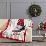 Plaid natalizio "Santa Claus" Linea Oro