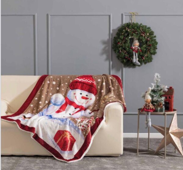Plaid natalizio "Olaf" Linea Oro