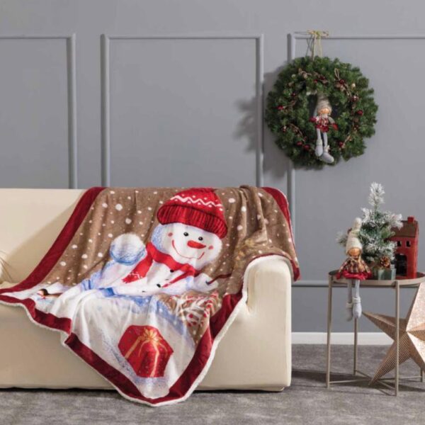 Plaid natalizio "Olaf" Linea Oro