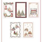 Set 5 canovacci natalizi "Buon Natale" Tessitura Randi