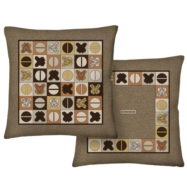 Cuscino arredo in velluto "Iconic Geo" Borbonese