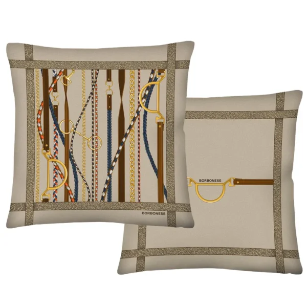 Cuscino arredo in velluto "Iconic Pegaso" Borbonese