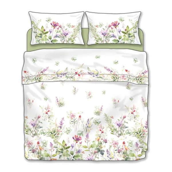Completo lenzuola matrimoniale "Wildflower" Tessitura Randi - immagine 3
