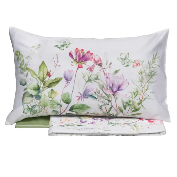 Completo lenzuola matrimoniale "Wildflower" Tessitura Randi