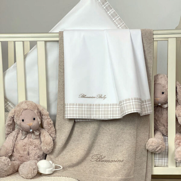 Completo lenzuola culla "British" Blumarine Baby