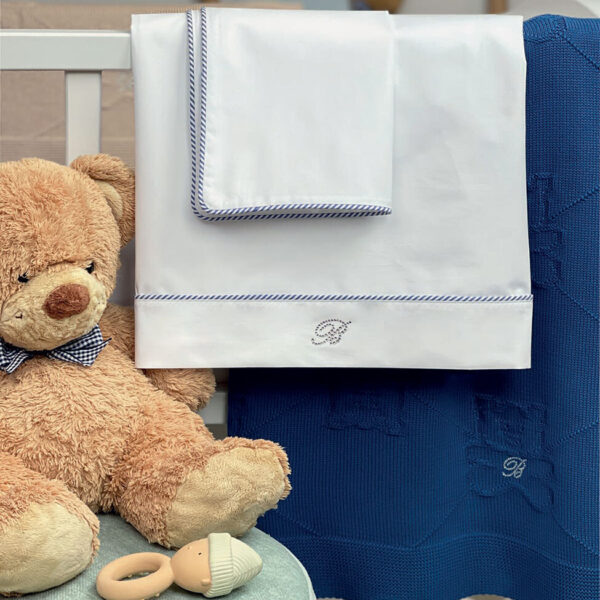Completo lenzuola culla "Navy" Blumarine Baby
